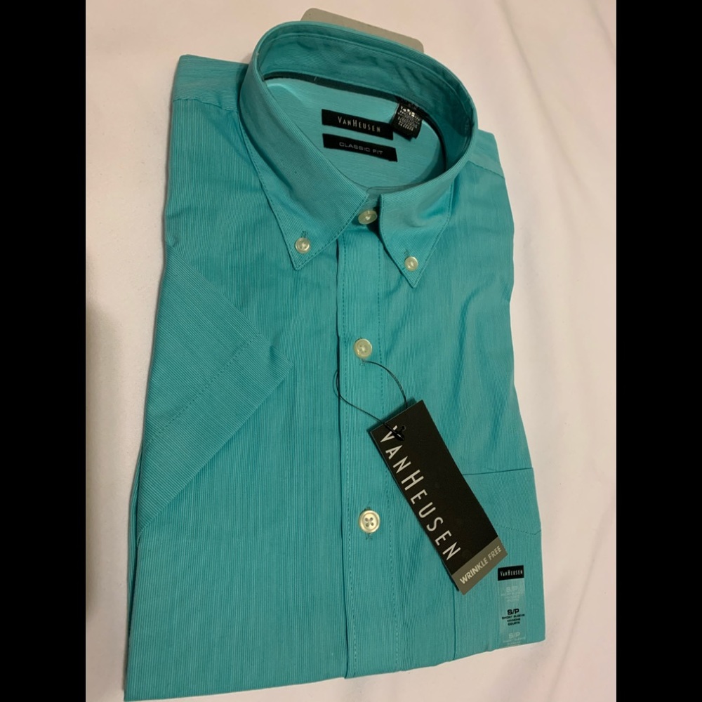 Van Heusen Short Sleeve Button Down Shirt